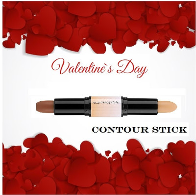 NADJA Waterproof Makeup Stick 2 IN 1 Contour And Highlighter Dual-Ended Contour Stick Concealer(MULTICOLOR, 8 g)