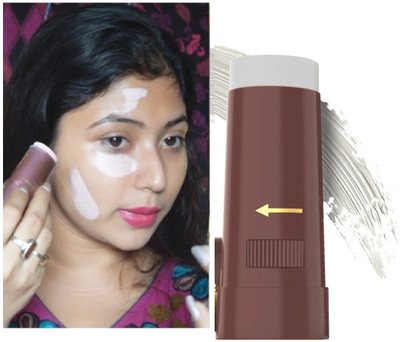 tanvi27 Oil-Free Roll On Face Makeup Foundation Concealer Panstick Concealer(OFF WAITE, 15 g)