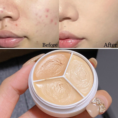 luzimaisa 3 Color High Coverage Concealer Cream Moisturizing Foundation(multicolor, 10.5 g)