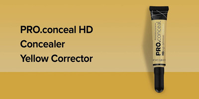 BLUEMERMAID Full Coverage Moisturizing HD Pro Conceal Yellow  Concealer(YELLOW, 8 g)