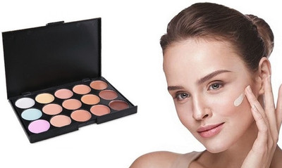 BLUEMERMAID BEST 15 COLOR CONCEALER PALETTE FOR SKIN ENHANCING Concealer(MULTI COLOR, 22 g)
