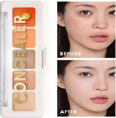 EVERERIN New 5 Color Concealer | Full Coverage & Long-Lasting | 10g Concealer(Multi, 10 g)
