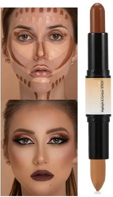 CATERINACHIARA 2In1 Contour Stick Concealer And Highlighter For Face Makeup Concealer01 Concealer(Beige, 8 g)