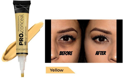 BLUEMERMAID Best Waterproof Concealer Matte Full Coverage pro  Concealer(YELLOW, 8 g)