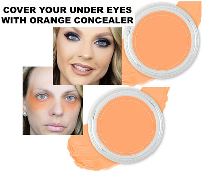 Latixmat New Professional Full Coverage Creamy  Concealer(Orange, 12 g)