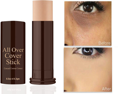 ADJD Roll On Makeup Matte Foundation Concealer Panstick Foundation(Beige, 14.2 g)