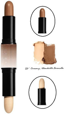 USBK Dual-Ended Contour Stick Cruelty-Free Light Medium coverage Concealer(BEIGE, COFFEE, 8 g)