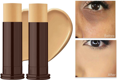 ADJD Combo Oil Free Roll On Makeup Matte Foundation Concealer Panstick Foundation(Beige, 28.4 g)