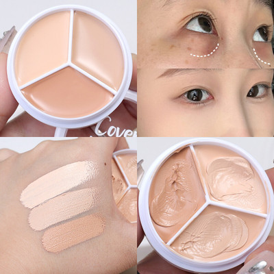 Latixmat 3-in-1 Cream Concealer Palette, Natural Coverage, Peach and Tan Shades  Concealer(MULTI COLOUR, 10.5 ml)