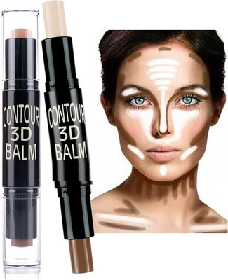 GFSU - GO FOR SOMETHING UNIQUE New 2 In 1 Concealer Bronzer and Highlighter Stick Concealer(Beige, 8 g)