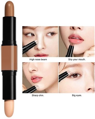 Latixmat Highlighter Contour Stick, Cream Contour Stick Makeup Highlighter Stick, Concealer(Multi, 8 g)