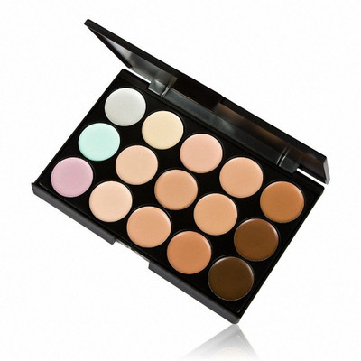 HUZURLU Long lasting 15 Colors Contour Face Cream Makeup Studio Ultra Base Palette Concealer(multi color, 15 g)