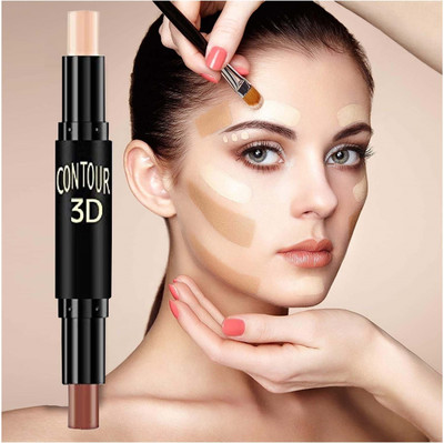 THTC NATURAL MATTE 2 IN 1 HIGHLIGHTER & CONTOUR STICK Concealer(MULTICOLOR, 6 g)
