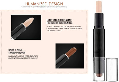 FELICECHIARA Best Highlighter and Contour Stick cream Concealer(peppy Beige, 10 g)