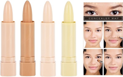 AMOSFIA WATERPROOF MAKE-UP STICK TOUCH & GLOW Concealer Set 4  Concealer(Multicolor, 20 g)