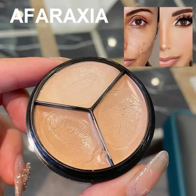 AFARAXIA 3-Shade Concealer Cream - Waterproof Concealer Cream Concealer(MULTICOLOR, 10.5 g)