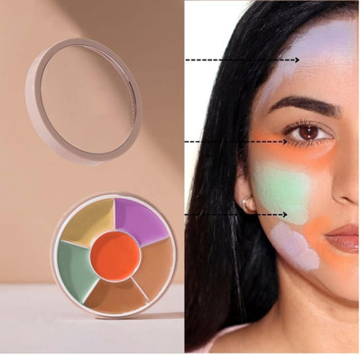 THTC Color Correcting Concealer Cream Full Coverage Concealer(Multicolor 01, 12 g)