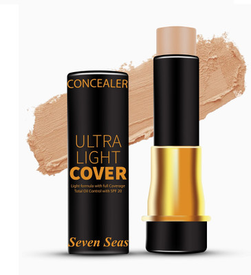 Seven Seas HD Pro Concealer Ultra Light Cover Full Coverage Total Oil Control With SPF 20 Concealer(Skin, 8 g)