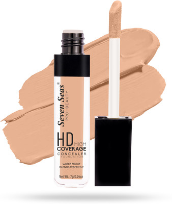 Seven Seas HD High Coverage Liquid Concealer | Easily Blend-able Concealer(Walnut, 7 g)