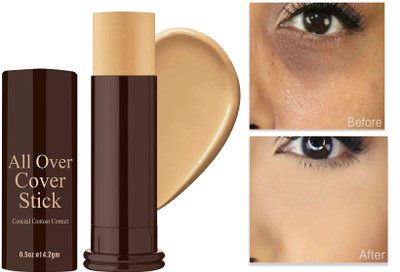Emijun All Over Cover Conceal Contour Correct Concealer Stick IVORY Concealer(IVOEY, 14.2 g)