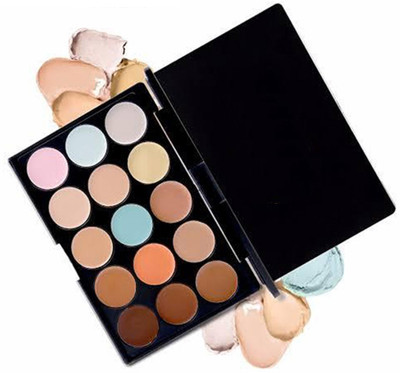 nn Professional Waterproof 15 Colors Contour Highlight Makeup Concealer Palette Concealer(Multicolor, 50 g)