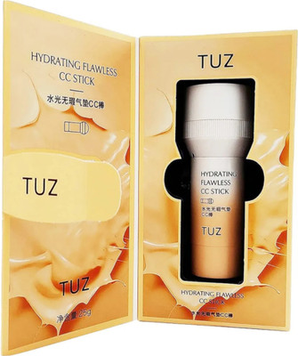 Gleam Soul TUZ Hydrating Flawless CC Stick Natural Finish Smooth Concealer Foundation Concealer(Beige, Ivory White, 25 ml)