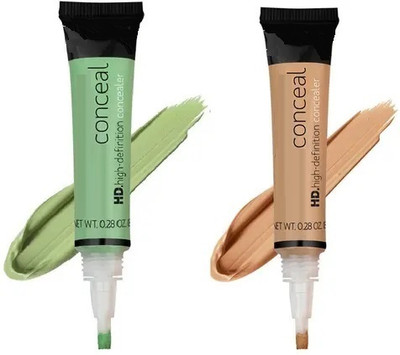 THTC Pro Conceal Hd Concealer (GREEN+BEIGEPro Conceal Hd Concealer (GREEN+BEIGE) Concealer(beige, green, 16 ml) THTC Pro Conceal Hd Concealer (GREEN+BEIGEPro Conceal Hd Concealer (GREEN+BEIGE) Concealer(beige, green, 16 ml)