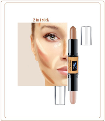 BLUEMERMAID LONG LASTING BEST 2 IN 1 CONTOUR STICK WATERPROOF FORMULA Concealer(MULTI COLOR, 8 ml)