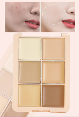 YAWI Korean Full Coverage Concealer Palette Foundation(multicolor, 12 g)