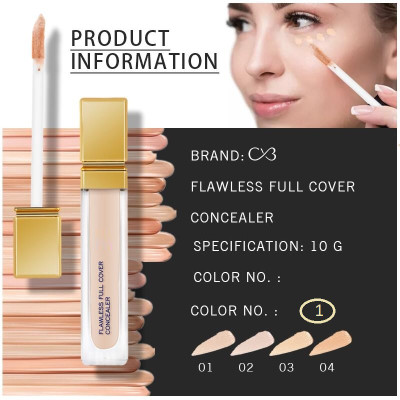 HUZURLU conceals dark circles, fine lines, and wrinkles with a matte finish Concealer(IVORY, 10 g)