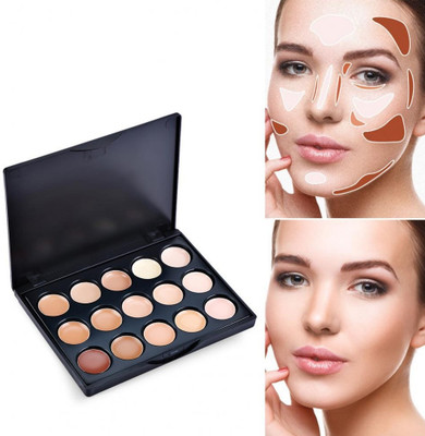 SEUNG Concealer Makeup Base Palette, full coverage conceal 15 shades Concealer(MULTICOLOR, 24 g)