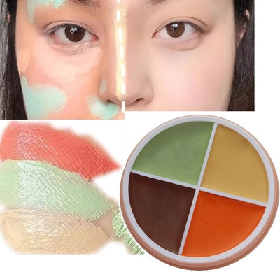 BLUEMERMAID 4 In 1 Concealer Makeup Palette,Full Coverage Concealer(MULTI COLOR, 12 g)