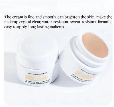 YAWI Cream Soft Smooth Makeup Base Full Coverage Concealer(light beige, 12 g)