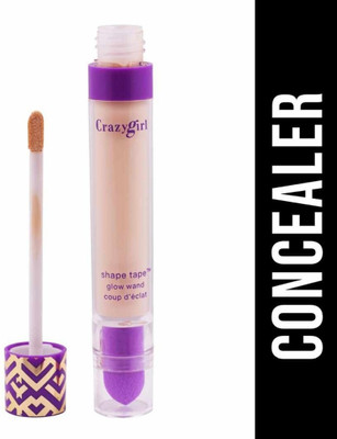Crazy girl Waterproof Long Lasting High Coverage Liquid Concealer Contour With Blender Concealer(Beige, 6 ml)