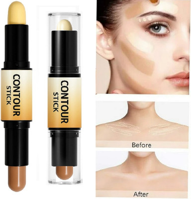 nuvya Dual-Side Contour Stick for Cheekbones, Jawline and Nose Definition Concealer(Multi-Color, 8 g)