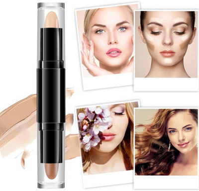 Vyomiris 2 In 1 Concealer And Contouring Highlighting And Contouring Stick Concealer(BROWN, IVORY, 8 g)