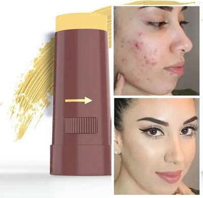 GFSU - GO FOR SOMETHING UNIQUE Lightweight, Full Coverage Perfect Match Yellow Pan stick Foundation Concealer(Linning Yellow, 15 g)