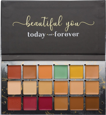 AFLAIRZA One For All 18 Shades Makeup Palette Foundation, Contour, Concealer and Blush Concealer(Multicolor, 409 ml)