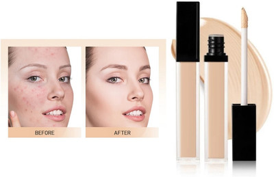 NADJA New Liquid Light weight Concealer with Full Coverage Concealer(IVORY, 8 ml)