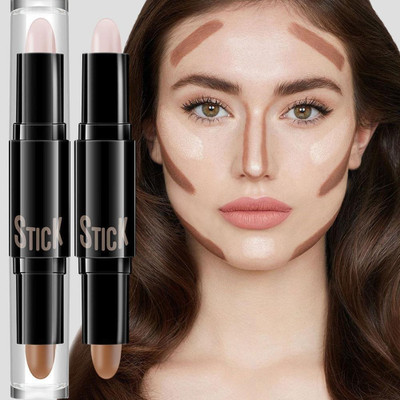 MYEONG Full Coverage Foundation Concealer And Contour 3D Stick Concealer(Beige, Nutty, 8 g)
