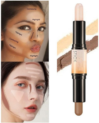 Libline LONG LASTING AND WATERPROOF 2 IN 1 HIGHLIGHT AND CONTOUR STICK Concealer(MUTICOLOR, 4 g)