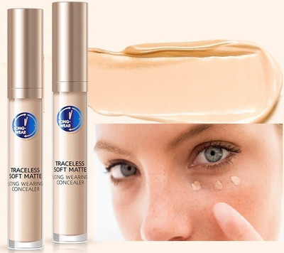 Latixmat Combo Full Coverage Crease Resistance & Lightweight with Matte Finish  Concealer(Ivory, 10 ml)