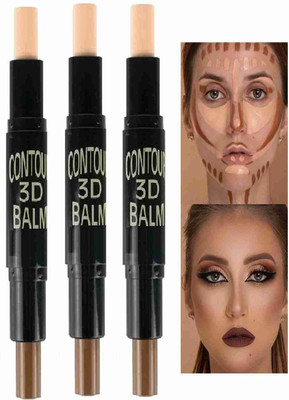 Hezruck 3D CONTOUR STICK CONCEALER ALL IN ONE PRODUCT Concealer(Beige, 8 g)