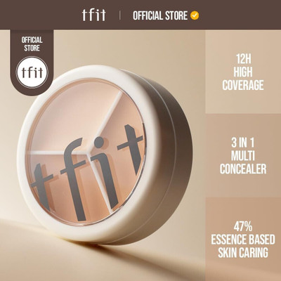 VOUGH T Fit Concealer Cover Up Pro Concealer Palette 3-in-1 Full Concealer(skin, 15 g)