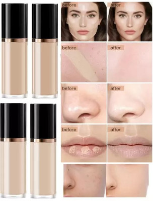 THTC Corrects Dark Circles Red Marks Scars Light Mediumor creamy concealer Concealer(ivory, beige, 7.6 ml)