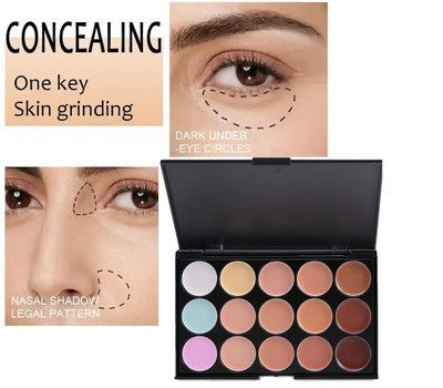 Neycare creamy concealer palette waterproof long lasting smudge proof perfect looking Concealer(multi color, 50 ml)