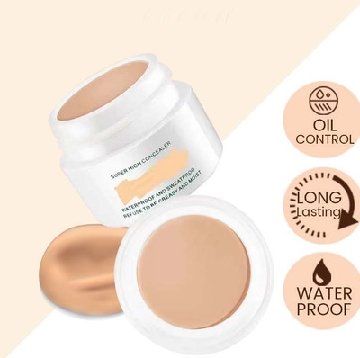 YAWI Longlasting Waterproof Moisturizing The Skin Lightweight Breathable Base Concealer(light beige, 12 g)
