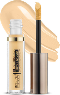Inshine HD Cover Studio Liquid Concealer Corrector - Lightweight, Hydrating Formula Concealer(805 YELLOW, 10 ml)