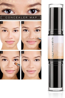 FELICECHIARA 2in1 Stick Highlight and Contour Concealer(Multicolor, 10 g)