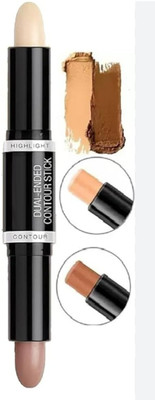 FLORERO Concealer Contour Stick 2 in 1 Contour Stick Concealer(BEIGE, CONTOUR BROWN, 8 ml)